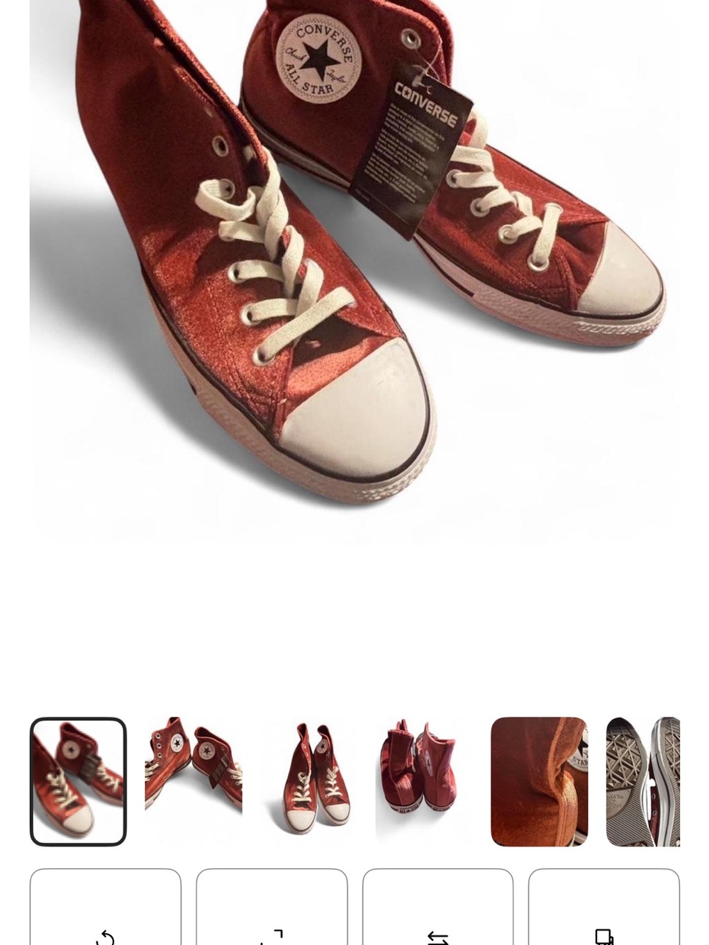 Converse Chuck Taylor Red Velvet Crush High-Top Sneakers Women’s size 11 NWT - Picture 1 of 7
